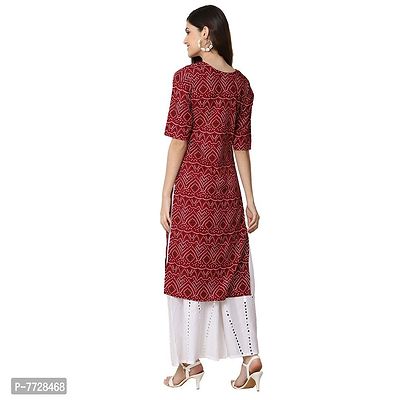 Stylish Digital Printed Woman Crepe Multicolored Kurtis Pack of 2-thumb5