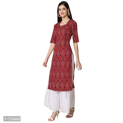 Stylish Digital Printed Woman Crepe Multicolored Kurtis Pack of 2-thumb4