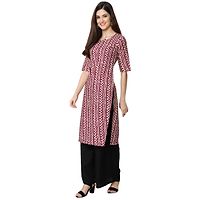 Stylish Digital Printed Woman Crepe Multicolored Kurtis Pack of 2-thumb1