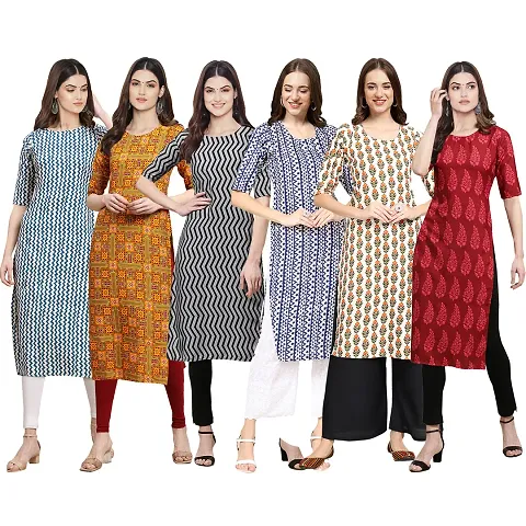 Stylish Crepe Stitched Kurta For Women Pack of