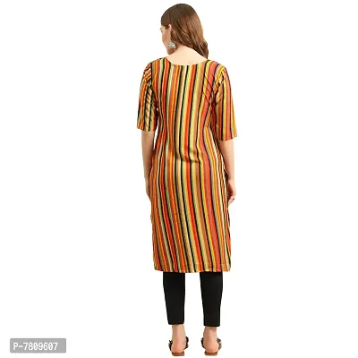 Elegant Crepe Digital Printed Straight Kurta For Women- Pack Of 6-thumb3