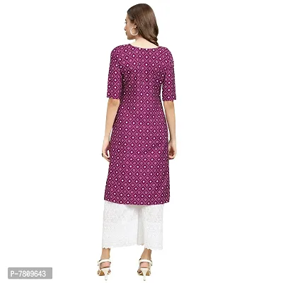 Elegant Crepe Digital Printed Straight Kurta For Women- Pack Of 6-thumb5