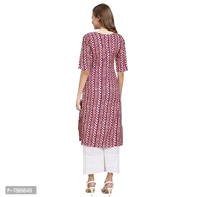 Elegant Crepe Digital Printed Straight Kurta For Women- Pack Of 6-thumb3