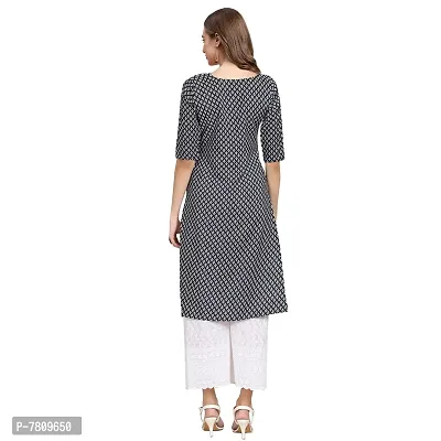 Elegant Crepe Digital Printed Straight Kurta For Women- Pack Of 6-thumb3