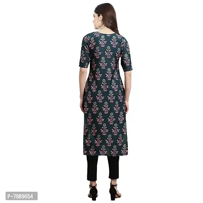 Elegant Crepe Digital Printed Straight Kurta For Women- Pack Of 6-thumb2