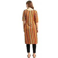 Elegant Crepe Digital Printed Straight Kurta For Women- Pack Of 6-thumb2