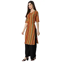 Reliable Crepe Digital Printed Straight Kurta For Women- Pack Of 3-thumb2