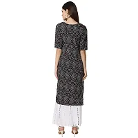 Alluring Crepe Digital Printed Straight Kurta For Women- Pack Of 3-thumb4