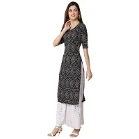 Alluring Crepe Digital Printed Straight Kurta For Women- Pack Of 3-thumb3