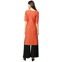 Alluring Crepe Digital Printed Straight Kurta For Women- Pack Of 3-thumb2