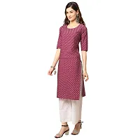 Alluring Crepe Digital Printed Straight Kurta For Women- Pack Of 3-thumb3