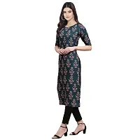 Alluring Crepe Digital Printed Straight Kurta For Women- Pack Of 3-thumb3