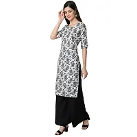 Alluring Crepe Digital Printed Straight Kurta For Women- Pack Of 3-thumb3