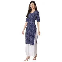 Alluring Crepe Digital Printed Straight Kurta For Women- Pack Of 3-thumb3