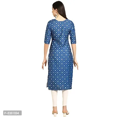 Trendy Crepe Digital Printed Straight Kurta For Women (Pack of 5)-thumb2