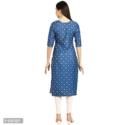 Trendy Crepe Digital Printed Straight Kurta For Women (Pack of 5)-thumb4