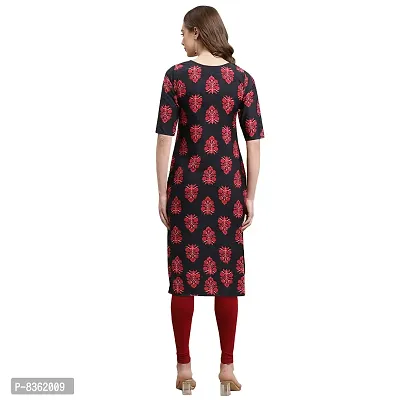 Trendy Crepe Digital Printed Straight Kurta For Women (Pack of 5)-thumb5