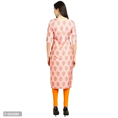 Trendy Crepe Digital Printed Straight Kurta For Women (Pack of 5)-thumb2