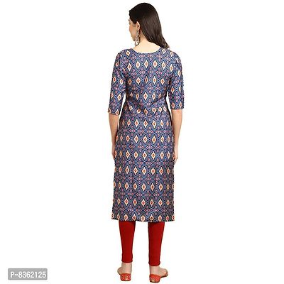 Trendy Crepe Digital Printed Straight Kurta For Women (Pack of 5)-thumb3