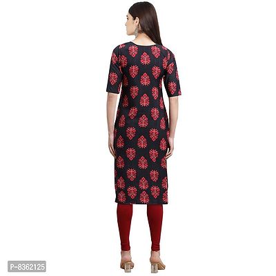 Trendy Crepe Digital Printed Straight Kurta For Women (Pack of 5)-thumb4