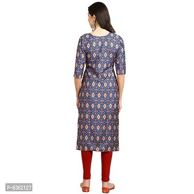 Trendy Crepe Digital Printed Straight Kurta For Women (Pack of 5)-thumb2