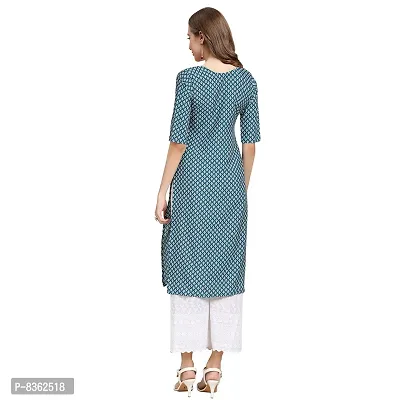 Trendy Crepe Digital Printed Straight Kurta For Women (Pack of 5)-thumb5