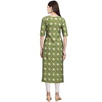 Trendy Crepe Digital Printed Straight Kurta For Women (Pack of 5)-thumb2