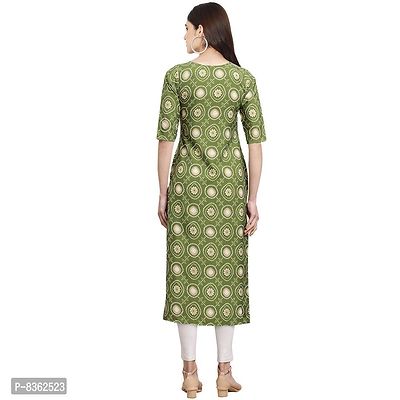 Trendy Crepe Digital Printed Straight Kurta For Women (Pack of 5)-thumb3