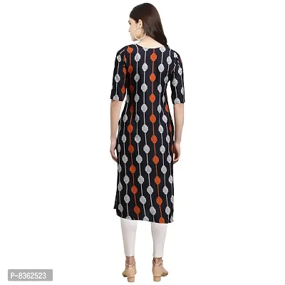 Trendy Crepe Digital Printed Straight Kurta For Women (Pack of 5)-thumb2