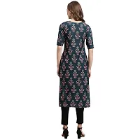 Trendy Crepe Digital Printed Straight Kurta For Women (Pack of 5)-thumb3