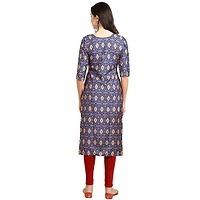 Stylish Fancy Crepe Digital Printed Straight Kurti Combo For Women Pack Of 4-thumb2