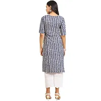 Women Crepe Digital Printed Straight Kurti  Pack of 6-thumb1