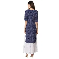 Women Crepe Digital Printed Straight Kurti  Pack of 6-thumb1