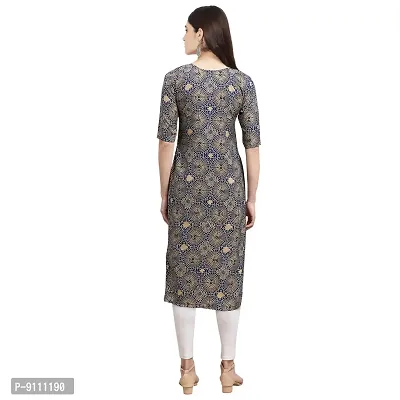 Women Crepe Digital Printed Straight Kurti  Pack of 6-thumb2