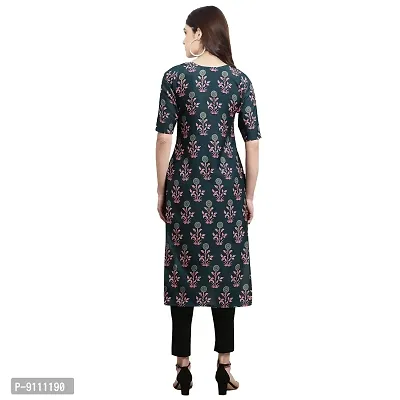 Women Crepe Digital Printed Straight Kurti  Pack of 6-thumb5