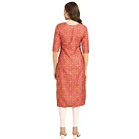 Women Crepe Digital Printed Straight Kurti  Pack of 6-thumb2