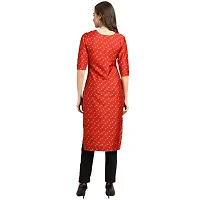 Women Crepe Digital Printed Straight Kurti  Pack of 6-thumb1