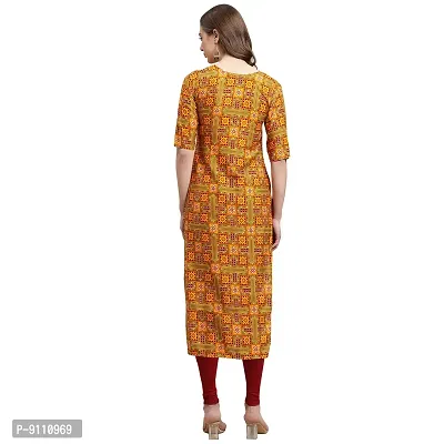 Women Crepe Digital Printed Straight Kurti  Pack of 6-thumb4