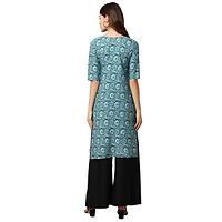 Stylish Fancy Crepe Digital Printed Straight Kurti Combo For Women Pack Of 5-thumb3