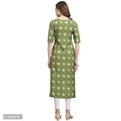 Women Crepe Digital Printed Straight Kurti (Pack of 5)-thumb3