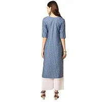 Women Crepe Digital Printed Straight Kurti (Pack of 5)-thumb1