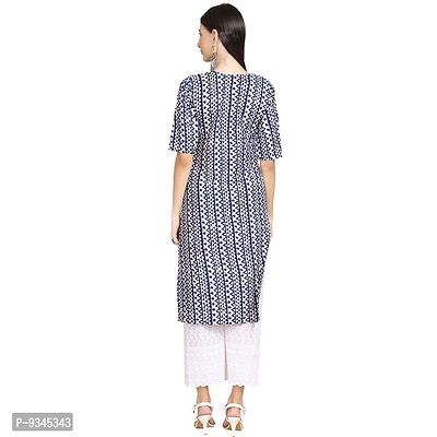 Stylish Straight Multicoloured Printed Crepe Kurta For Women Combo Pack Of 2-thumb2