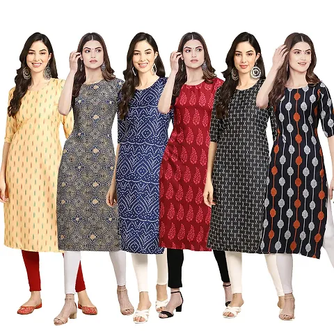 Gorgeous Straight Crepe Kurta For Women Combo Pack Of