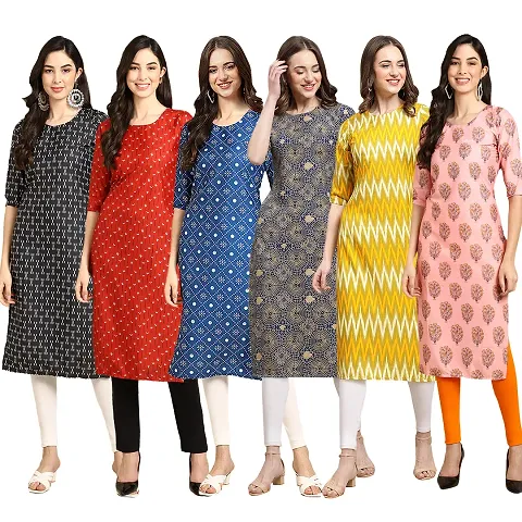 Gorgeous Straight Crepe Kurta For Women Combo Pack Of