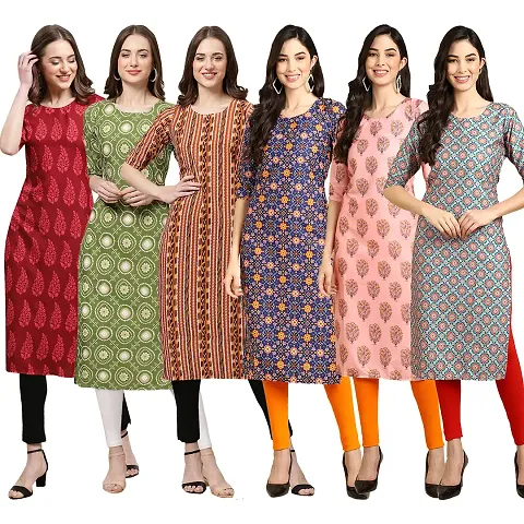 Gorgeous Straight Crepe Kurta For Women Combo Pack Of