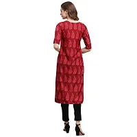 Gorgeous Straight Multicoloured Printed Crepe Kurta For Women Combo Pack Of 6-thumb1