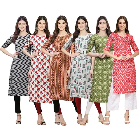 Stylish Crepe Stitched Kurta For Women Pack of