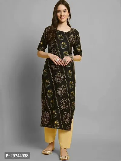 Stylish Crepe Kurta With Pant Set For Women-thumb2