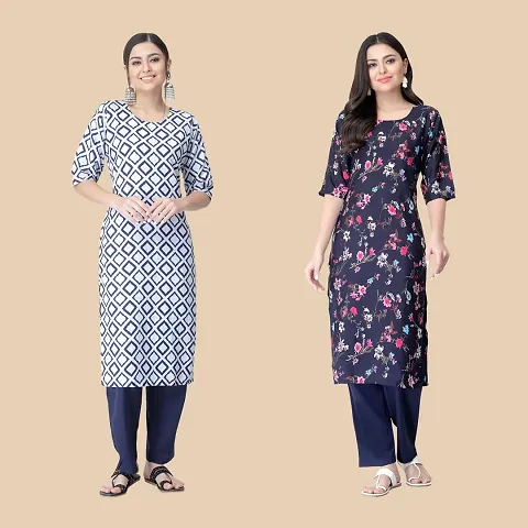 Classic Crepe Kurtis For Women Combo Pack Of 2