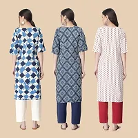 Classic Crepe Printed Kurtis For Women Combo Pack Of 3-thumb1